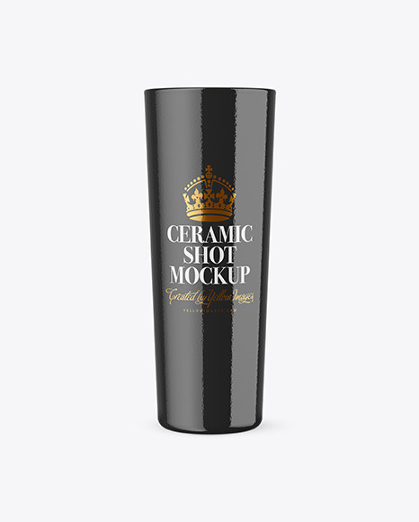 Glossy Ceramic Shot Mockup