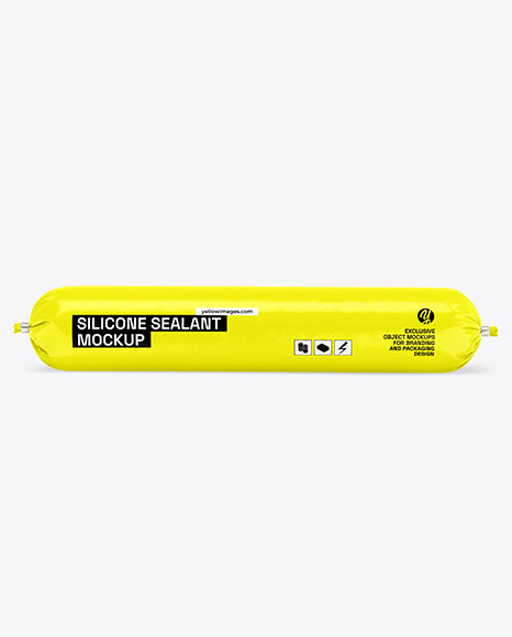 Glossy Package Silicone Sealant Mockup