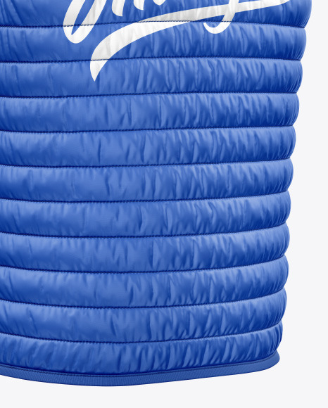 Glossy Nylon Down Vest Mockup