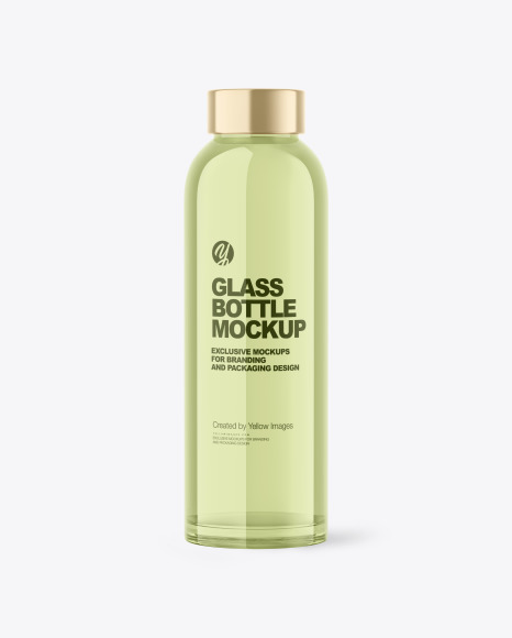 Cosmetic Glass Bottle Mockup