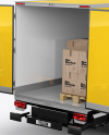 Box Truck W\ Forklift Mockup