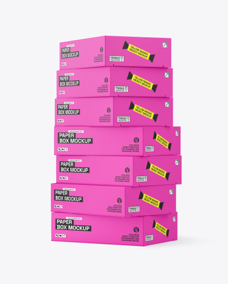 Matte Paper Boxes Mockup
