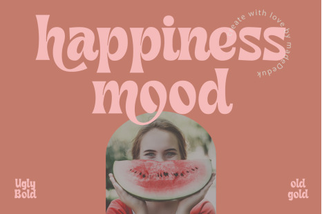 Happiness Mood - Retro Fonts