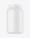 Glossy Nutrition Jar Mockup