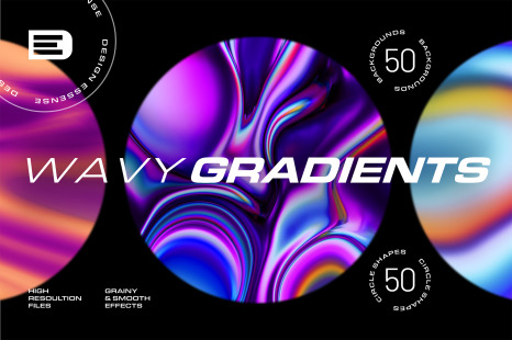 Surreal Gradient Waves - Backgrounds Collection