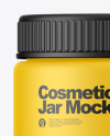Matte Cosmetic Jar Mockup