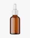 Amber Glass Dropper Bottle Mockup