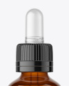 Amber Glass Dropper Bottle Mockup