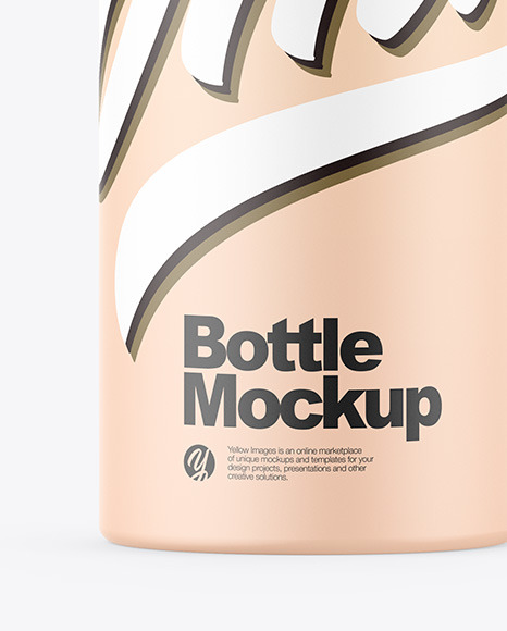 Matte Bottle W/ Pump Mockup