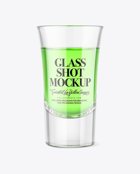 Liquor Glass Shot Mockup