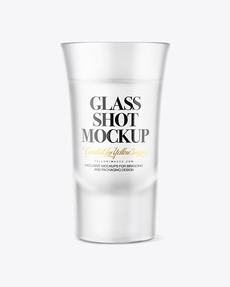 Vodka Frosted Glass Shot Mockup