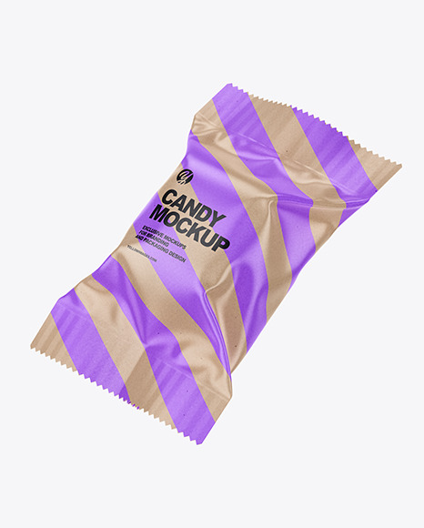 Glossy Kraft Candy Mockup