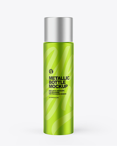 Metallic Bottle Mockup