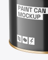 Glossy Paint Can Mockup