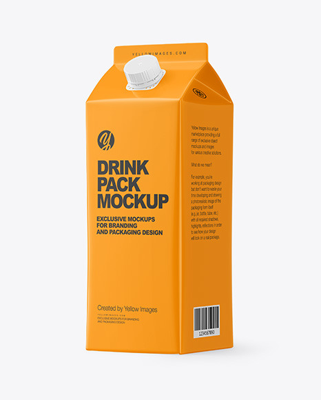 Drink Carton Pack Mockup