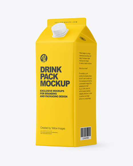 Matte Carton Pack with Screw Cap Mockup