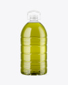 6L Clear PET Olive Oil Bottle Mockup