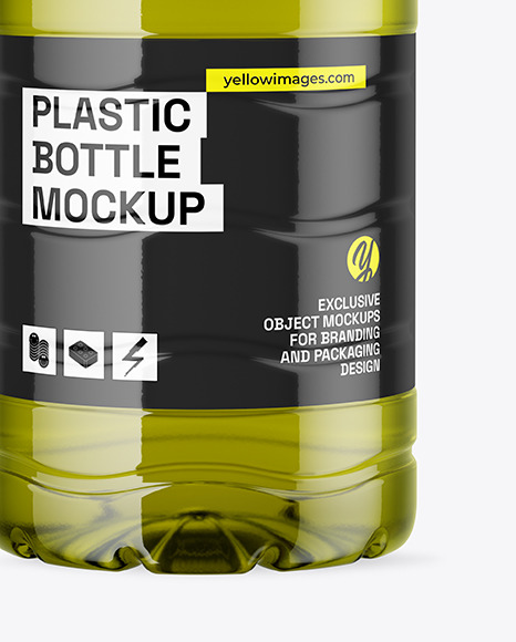6L Clear PET Olive Oil Bottle Mockup
