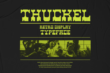 Thuckel - Retro Display Typeface