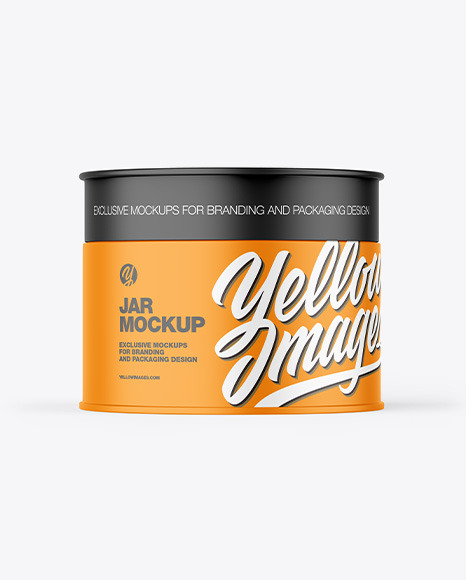 Matte Plastic Jar Mockup