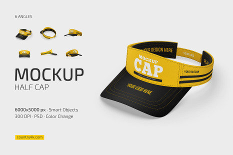 Half Cap Mockup Set