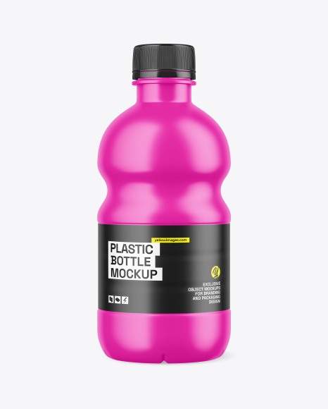 Matte Plastic Bottle Mockup