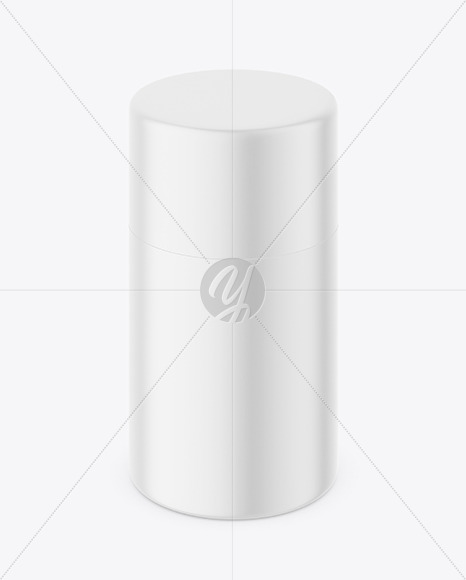 Matte Plastic Powder Jar Mockup