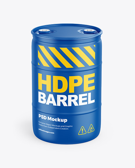 Plastic Barrel Mockup