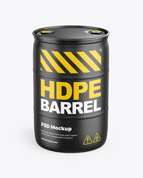 Plastic Barrel Mockup