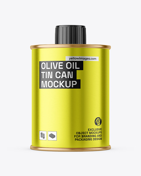 Olive Oil Tin Can Mockup