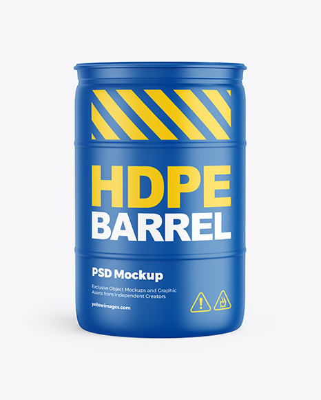 Plastic Barrel Mockup