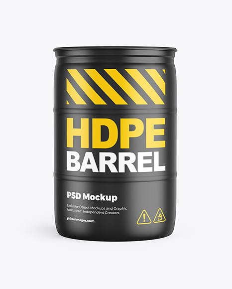 Plastic Barrel Mockup