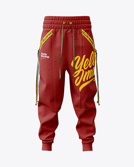 Jogger Pants Mockup - Front View