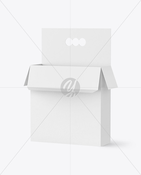 Opened Hanging Box Mockup