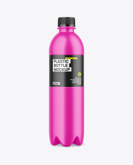 Matte Plastic Bottle Mockup