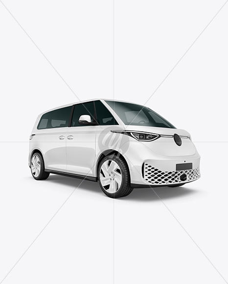 New Free Mockups – Electric Minivan Mockup – Back Half Side View – Download Now