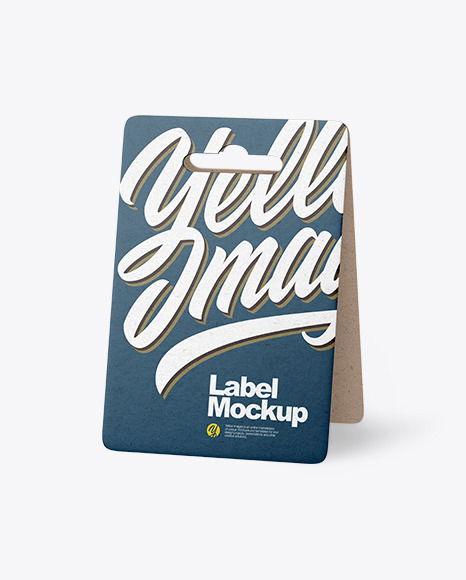 Kraft Paper Label Tag Mockup