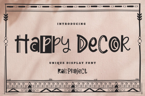 Happy Decor Font