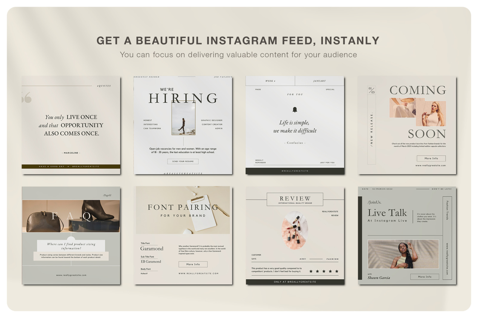 LAPER Social Media Kit | CANVA
