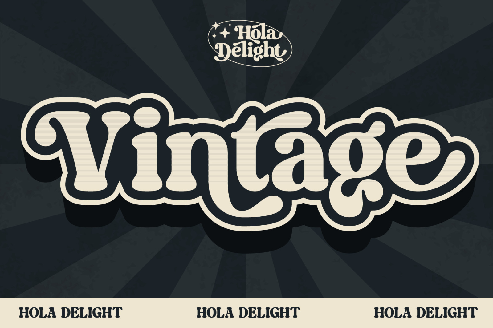 Hola Delight | Retro Serif Font