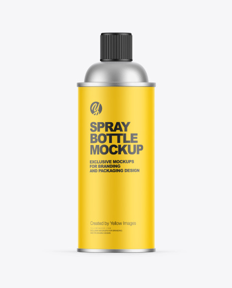 Matte Spray Bottle Mockup