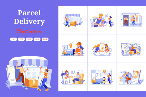 M444_Parcel Delivery Service Illustrations