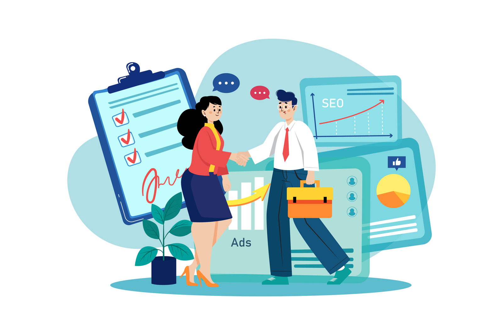 M453_Digital Marketing Illustration Pack