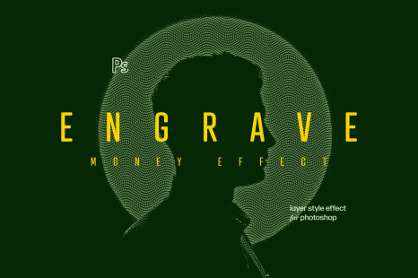 Engrave Money Photo Effect