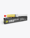 Syringe with Injection & Box Mockup