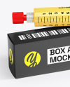 Syringe with Injection & Box Mockup