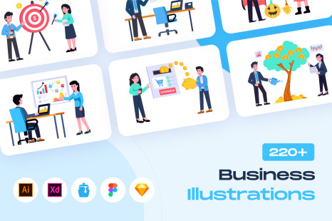 200+ Business Illustrations