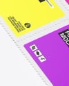 Four Postage Stamp Mockup