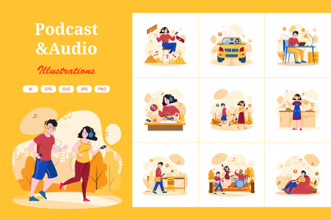 M472_Podcast Illustration Pack