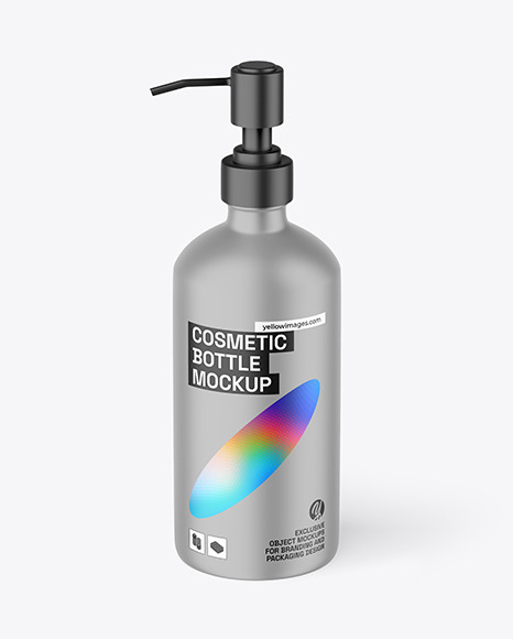 Matte Pump Bottle Mockup